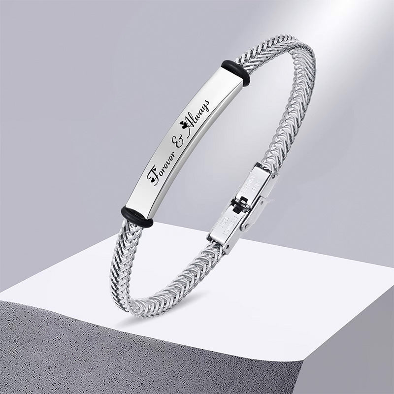 Personalisierte Armband Franco-Fuchsschwanzkette für Männer und Frauen