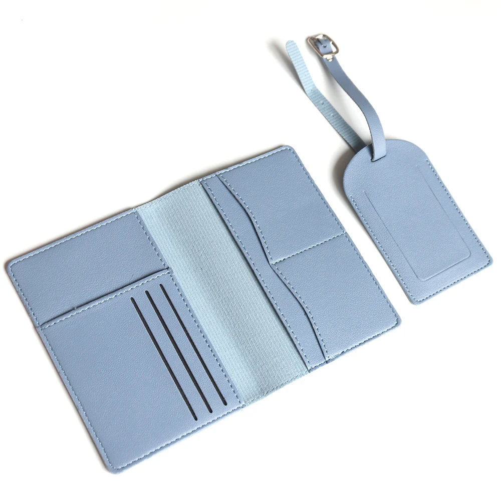 Personalisiertes Reisepass-Cover-Set – Mit Namensgravur – Stilvolles & praktisches Reiseaccessoire