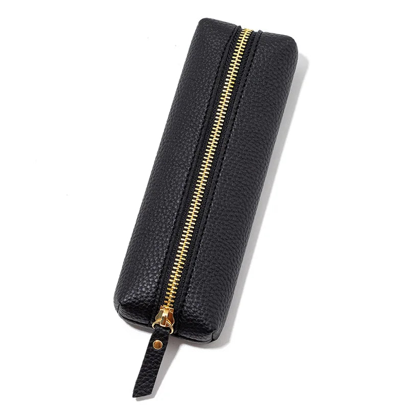 Personalisiertes Leder-Etui für Stifte – Mit Namensgravur – Stilvolles Accessoire für Schule, Büro oder Business