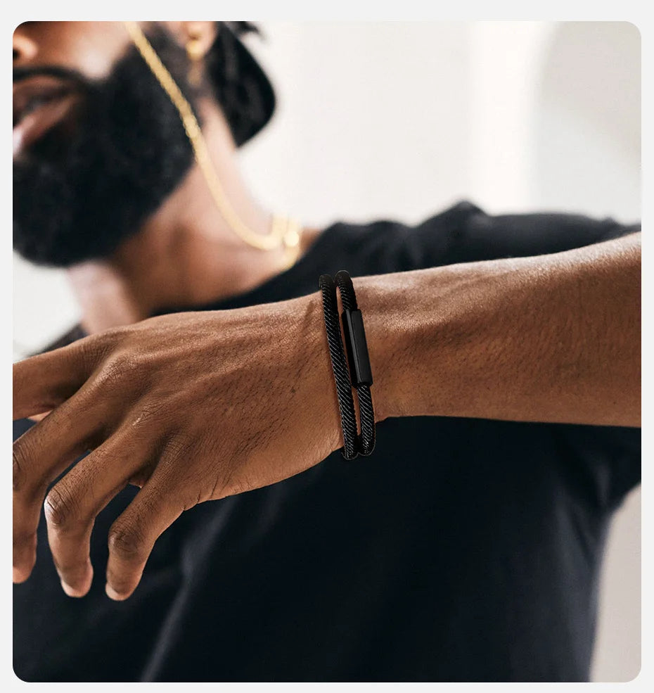 Personalisierbare Milan-Seilketten-Armband für Männer und Frauen
