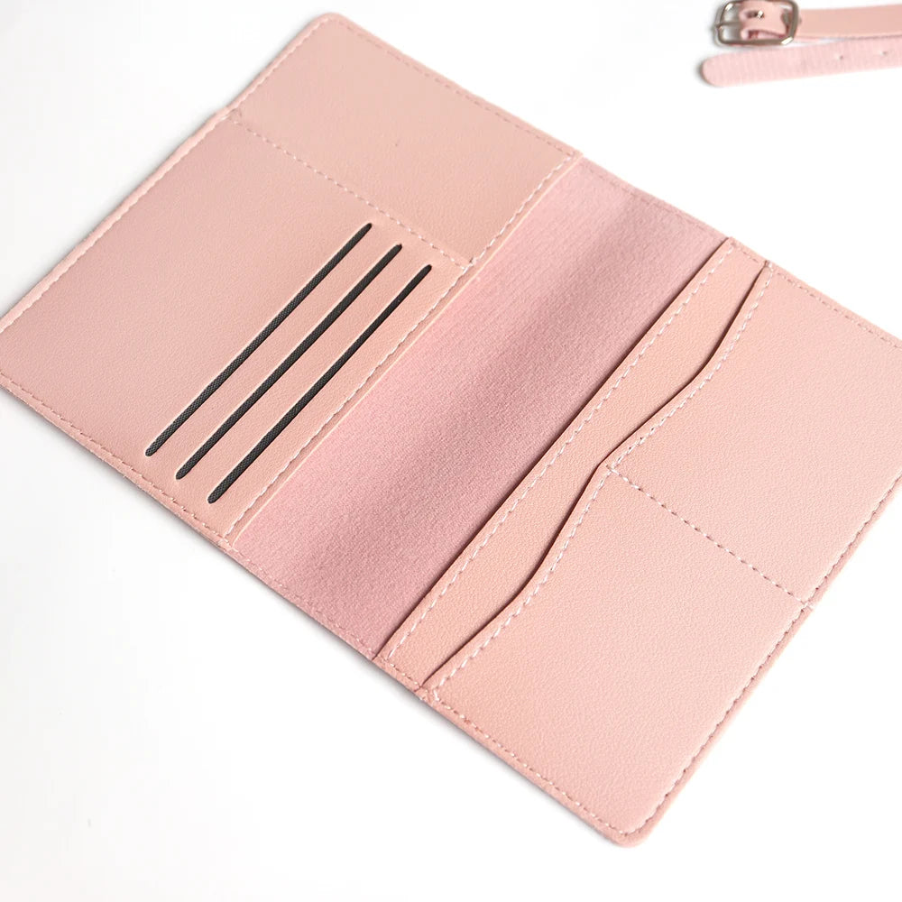 Personalisiertes Reisepass-Cover-Set – Mit Namensgravur – Stilvolles & praktisches Reiseaccessoire