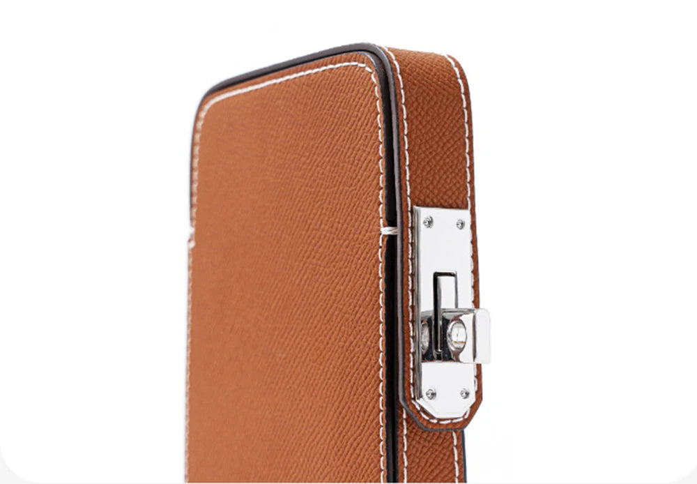 Luxuriöse Handytasche für Frauen aus Echtleder – Personalisiert mit Namensgravur – Stilvolles Crossbody-Accessoire