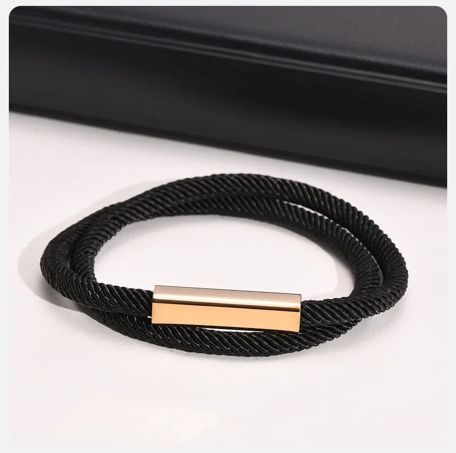 Personalisierbare Milan-Seilketten-Armband für Männer und Frauen