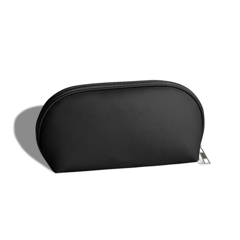 Reise-Kosmetiktasche mit gravierten Buchstaben, personalisierte PU-Ledertasche, große Kapazität