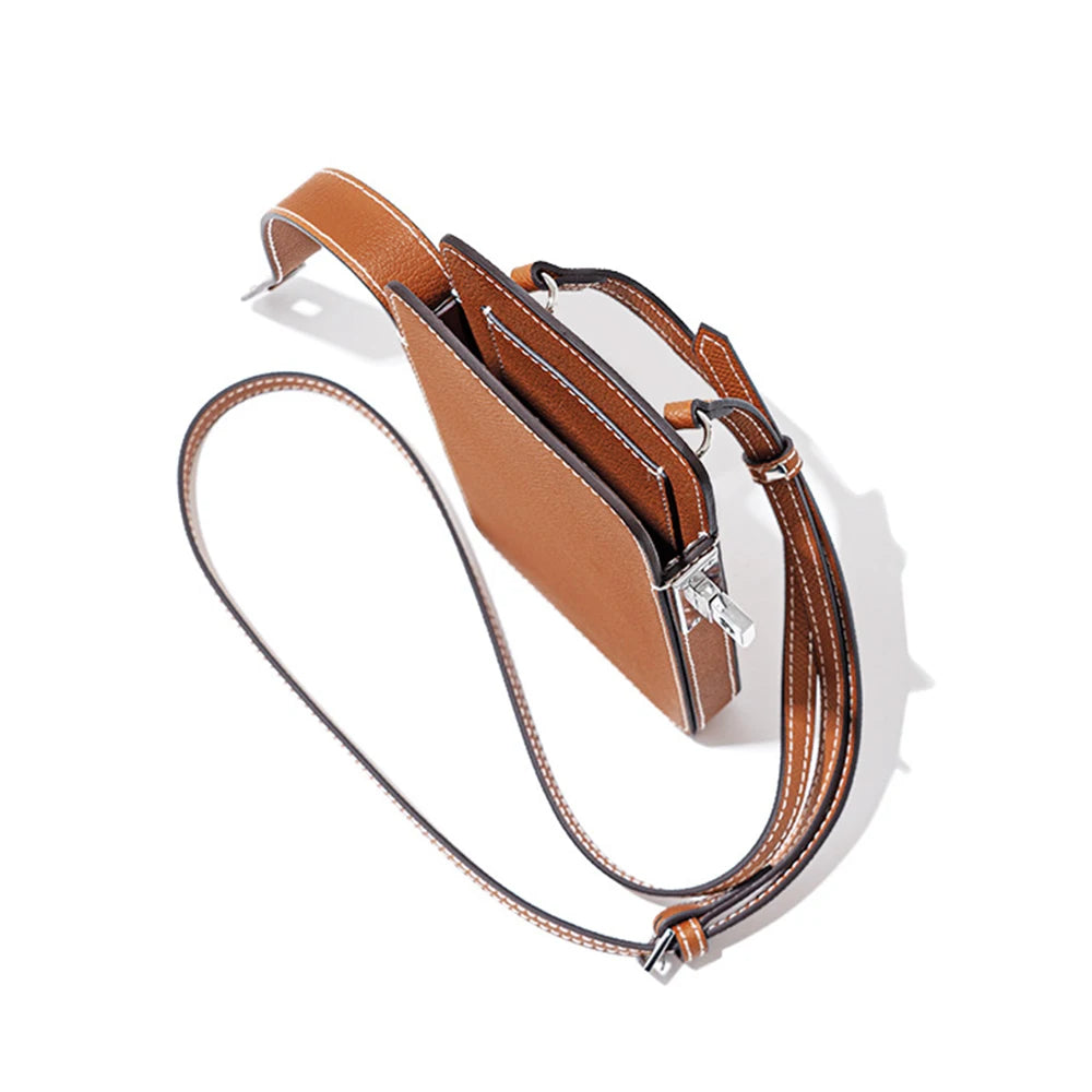 Luxuriöse Handytasche für Frauen aus Echtleder – Personalisiert mit Namensgravur – Stilvolles Crossbody-Accessoire