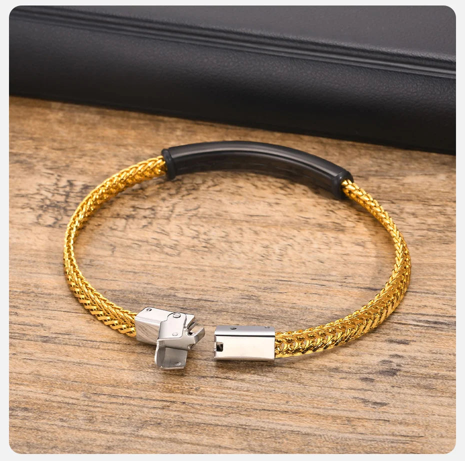 Personalisierte Armband Franco-Fuchsschwanzkette für Männer und Frauen