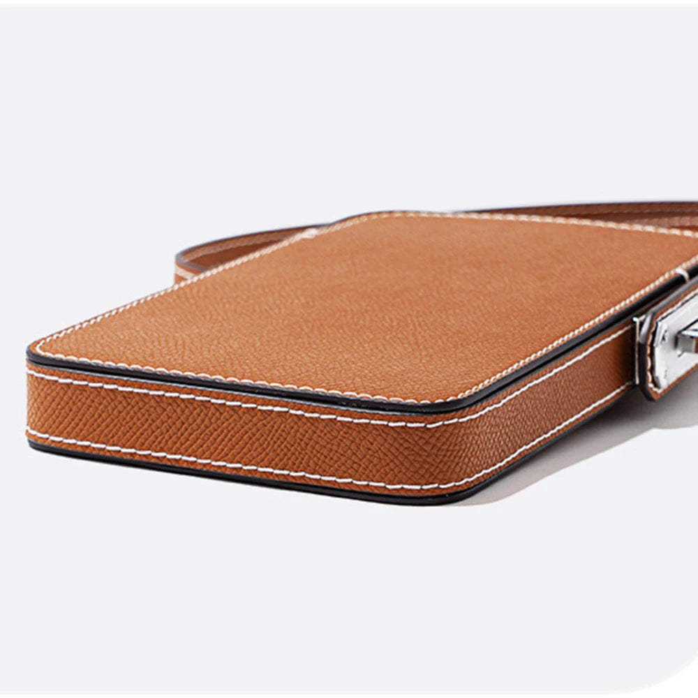 Luxuriöse Handytasche für Frauen aus Echtleder – Personalisiert mit Namensgravur – Stilvolles Crossbody-Accessoire