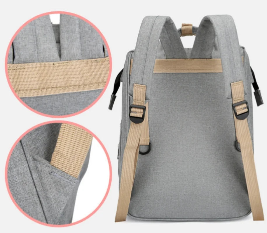 Personalisiertes, faltbares Mommy-Bag – Leichter Rucksack mit großem Fassungsvermögen für unterwegs