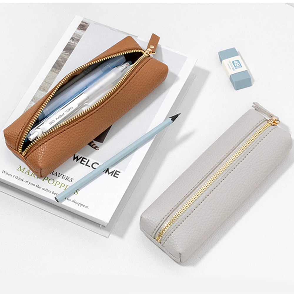 Personalisiertes Leder-Etui für Stifte – Mit Namensgravur – Stilvolles Accessoire für Schule, Büro oder Business