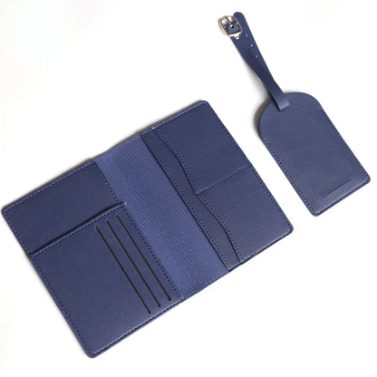 Personalisiertes Reisepass-Cover-Set – Mit Namensgravur – Stilvolles & praktisches Reiseaccessoire
