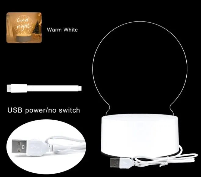 Kreative LED-Schreibtafel – Desk-Lampe mit personalisierbarer Nachricht