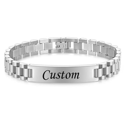 Elegantes Herren-Armband aus Titanstahl – Stilvolles Accessoire für den modernen Mann