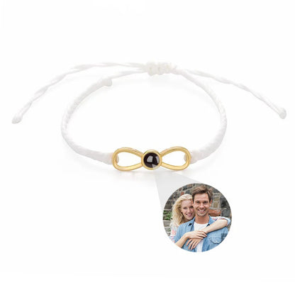Personalisierte Unendlichkeit-Foto-Projektionsarmband – Ein Symbol der ewigen Liebe