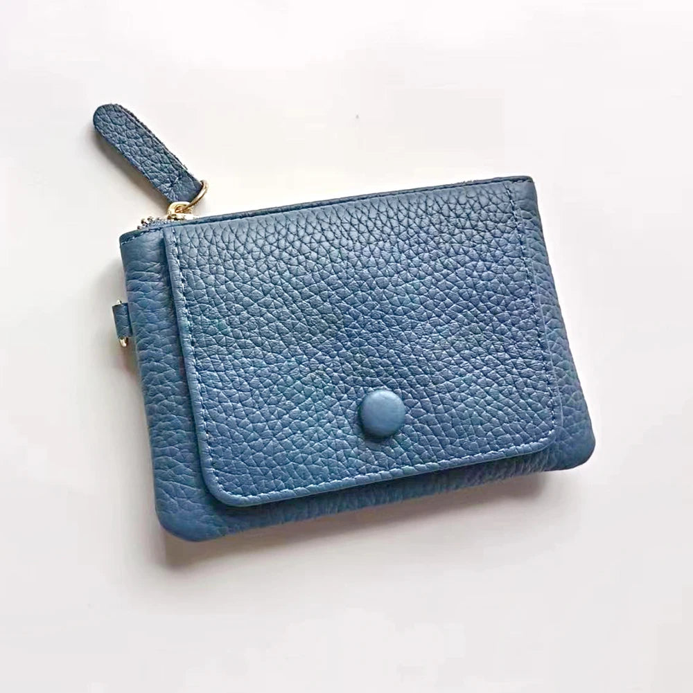 Portemonnaie mit Namensgravur aus echtem Leder – Elegantes Damen-Accessoire mit Schlüsselanhänger