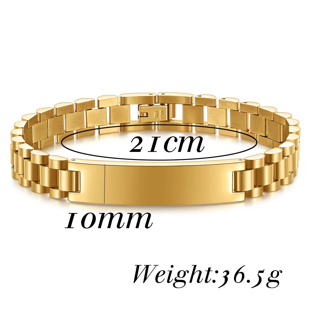 Elegantes Herren-Armband aus Titanstahl – Stilvolles Accessoire für den modernen Mann
