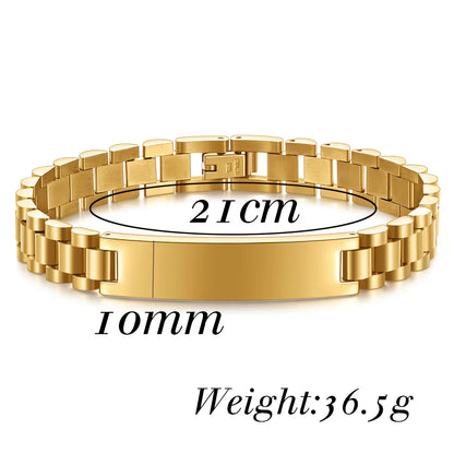 Elegantes Herren-Armband aus Titanstahl – Stilvolles Accessoire für den modernen Mann