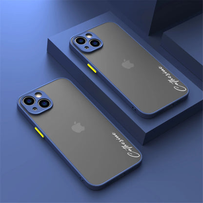 Personalisiertes iPhone-Hülle – Stoßfestes Silikon-Cover mit Namensgravur für iPhone 12, 13, 14, 15 (Pro, Max)