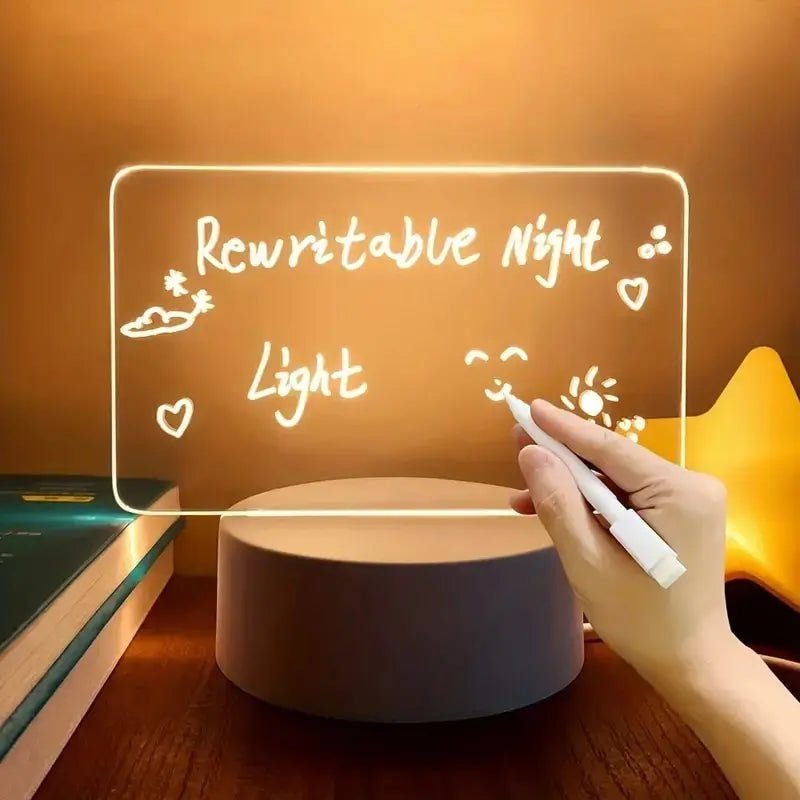 Kreative LED-Schreibtafel – Desk-Lampe mit personalisierbarer Nachricht