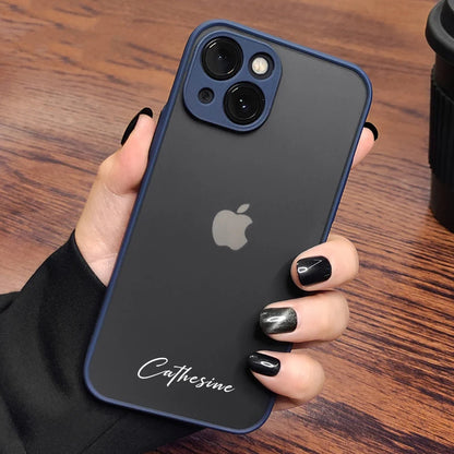 Personalisiertes iPhone-Hülle – Stoßfestes Silikon-Cover mit Namensgravur für iPhone 12, 13, 14, 15 (Pro, Max)