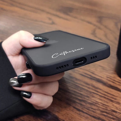 Personalisiertes iPhone-Hülle – Stoßfestes Silikon-Cover mit Namensgravur für iPhone 12, 13, 14, 15 (Pro, Max)