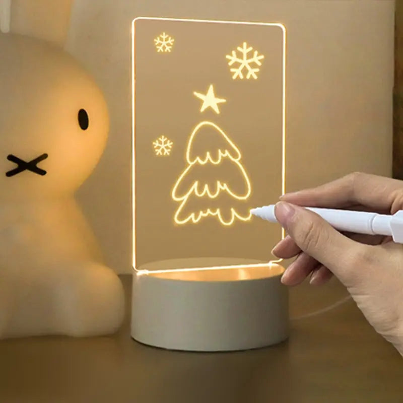 Kreative LED-Schreibtafel – Desk-Lampe mit personalisierbarer Nachricht