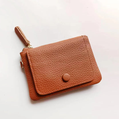 Portemonnaie mit Namensgravur aus echtem Leder – Elegantes Damen-Accessoire mit Schlüsselanhänger