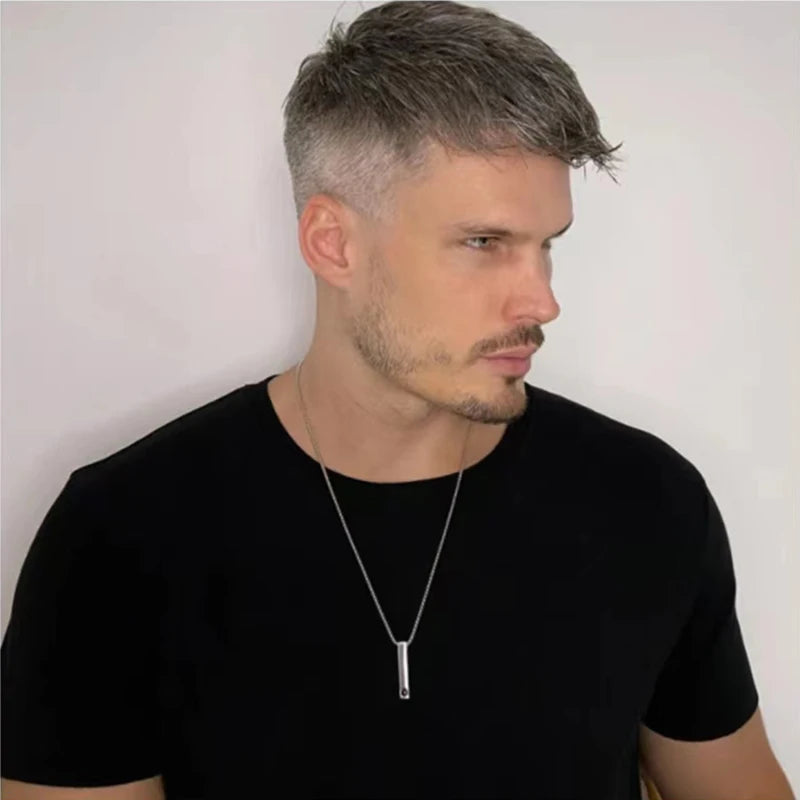 Personalisierte Foto-Projektions-Balken-Halskette – Dein Bild immer bei dir