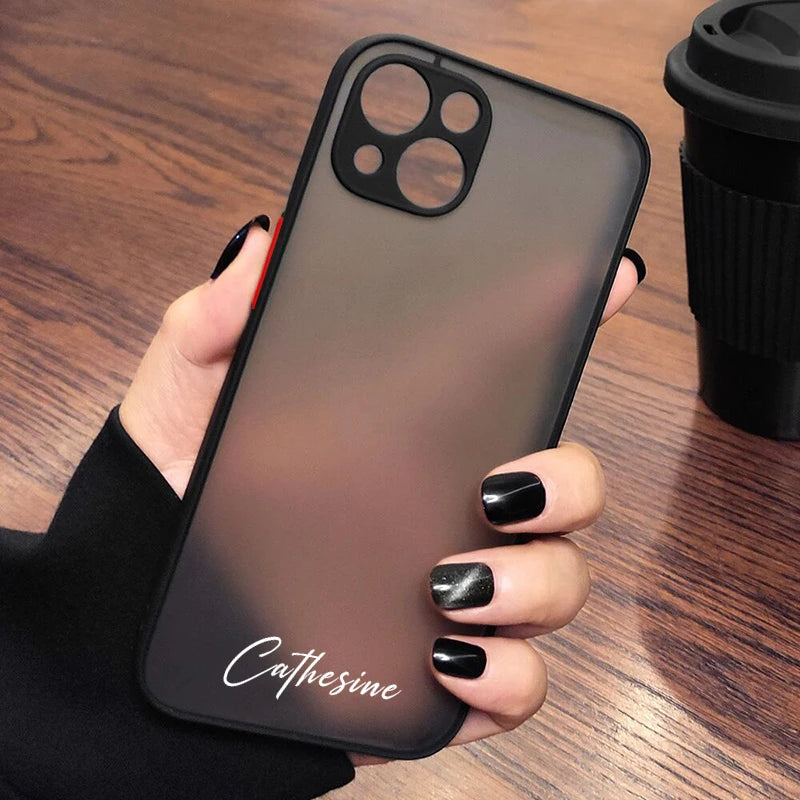 Personalisiertes iPhone-Hülle – Stoßfestes Silikon-Cover mit Namensgravur für iPhone 12, 13, 14, 15 (Pro, Max)
