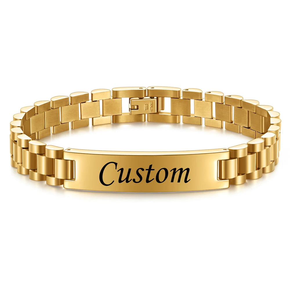 Elegantes Herren-Armband aus Titanstahl – Stilvolles Accessoire für den modernen Mann