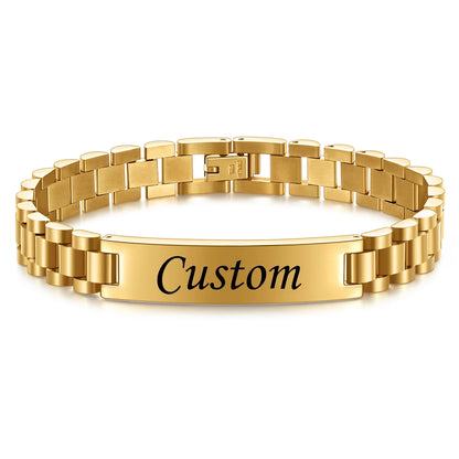 Elegantes Herren-Armband aus Titanstahl – Stilvolles Accessoire für den modernen Mann