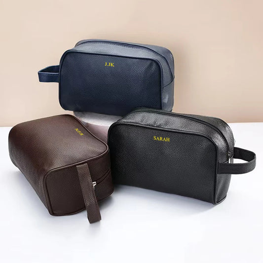 Personalisiertes Kosmetiktasche mit Namensgravur – Großzügiges Stauraum für Reisen & Business-Trips