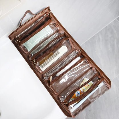 Personalisiertes Reise-Kosmetiktaschen-Set – Wasserdichtes & abnehmbares Make-up-Organizer-Set für Frauen