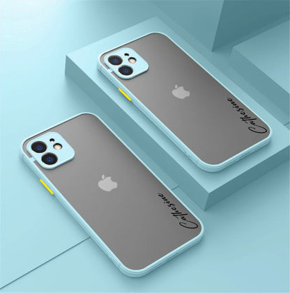 Personalisiertes iPhone-Hülle – Stoßfestes Silikon-Cover mit Namensgravur für iPhone 12, 13, 14, 15 (Pro, Max)