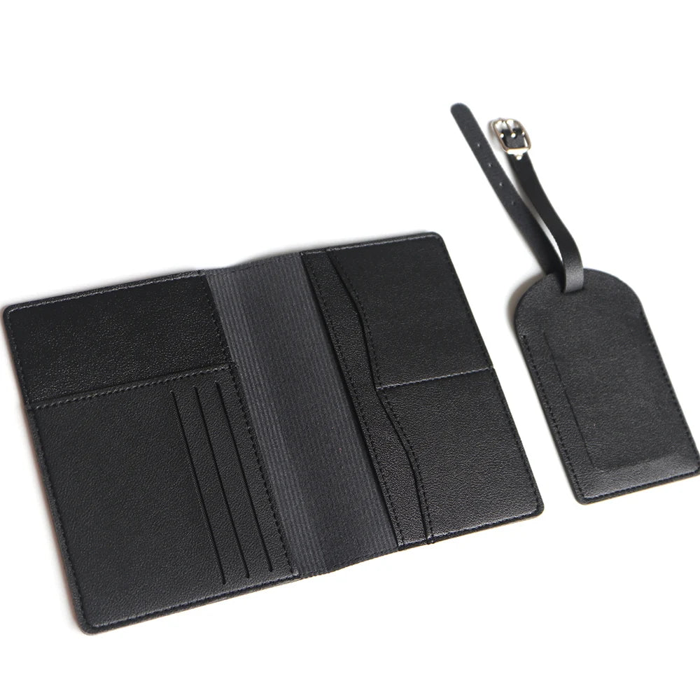 Personalisiertes Reisepass-Cover-Set – Mit Namensgravur – Stilvolles & praktisches Reiseaccessoire