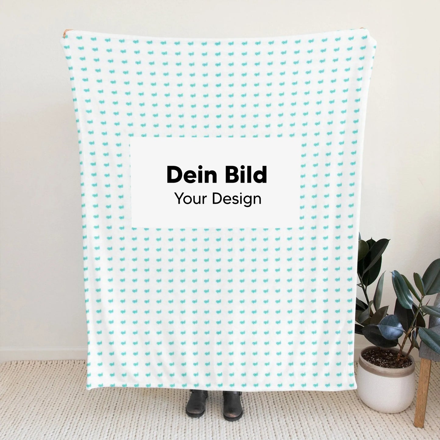 Personalisierte Kuscheldecke aus Flausch-Flanell Vlies – weich, warm und individuell