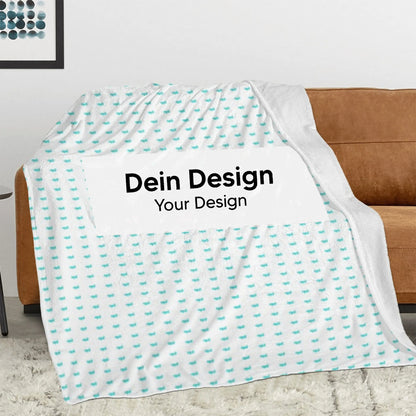 Personalisierte Kuscheldecke aus Flausch-Flanell Vlies – weich, warm und individuell