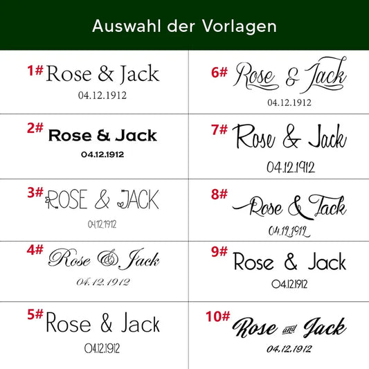Herzförmige Walnussholz Ringschachtel mit Gravur